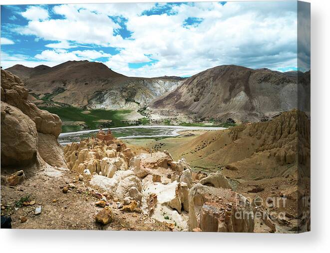 Tibet Canvas Print featuring the photograph Garuda valley Tibet Yantra.lv by Raimond Klavins