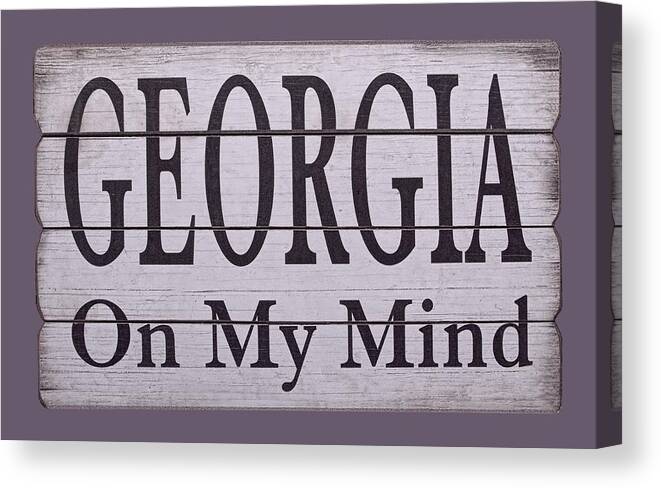 Georgia On My Mind Canvas Print featuring the photograph Georgia On My Mind by Mitch Spence