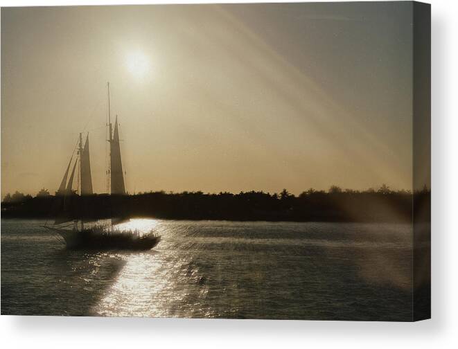 Boat Canvas Print featuring the photograph Ghost Ship by Jim Shackett