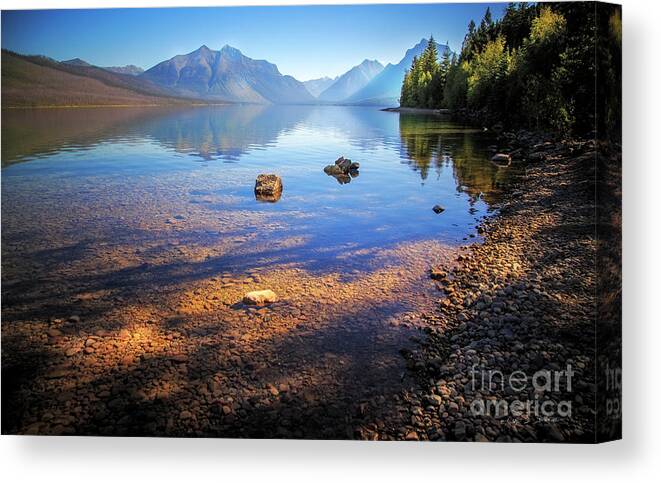 Landscape Canvas Print featuring the photograph Glacier National Park View by Craig J Satterlee