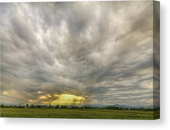 Scenic Canvas Print featuring the photograph Glimmer Of Hope by James BO Insogna