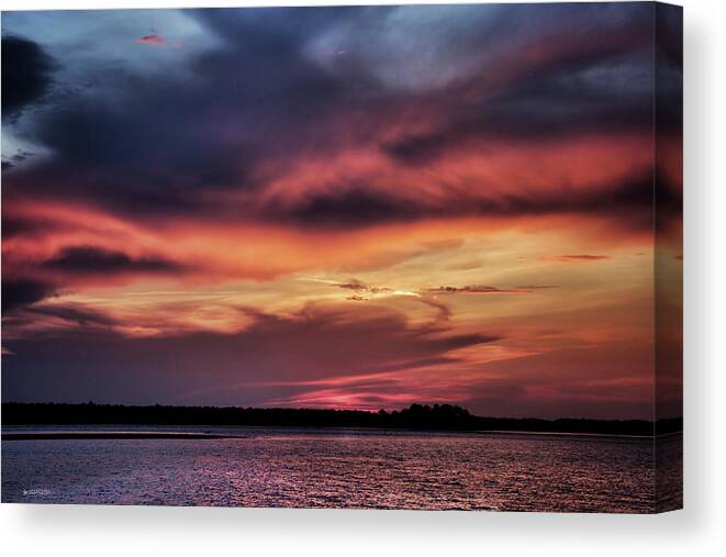 Sunset Print Canvas Print featuring the photograph God's Paintbrush by Phil Mancuso