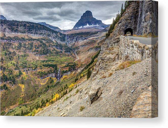 5dsr Canvas Print featuring the photograph Going to the sun road in Glacier National Park by Pierre Leclerc Photography