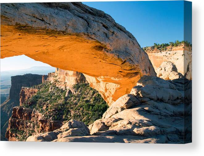 Glowing Canvas Print featuring the photograph Golden Arch by Nicholas Blackwell