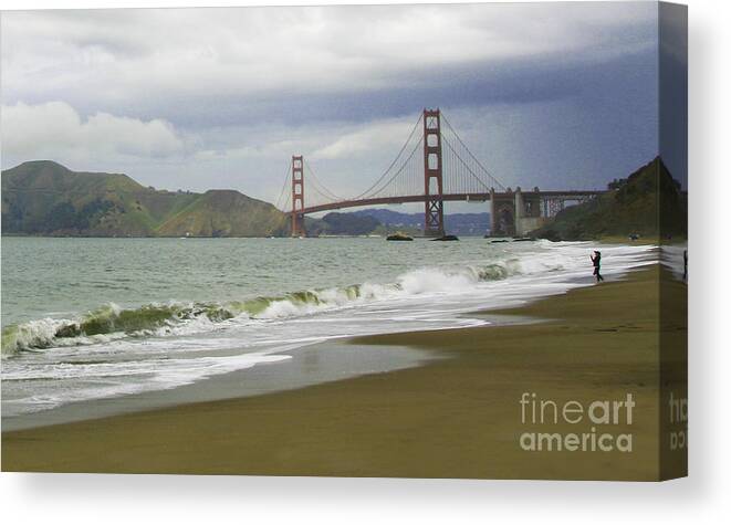 Golden Gate Bridge Canvas Print featuring the photograph Golden Gate Bridge #4 by Joyce Creswell