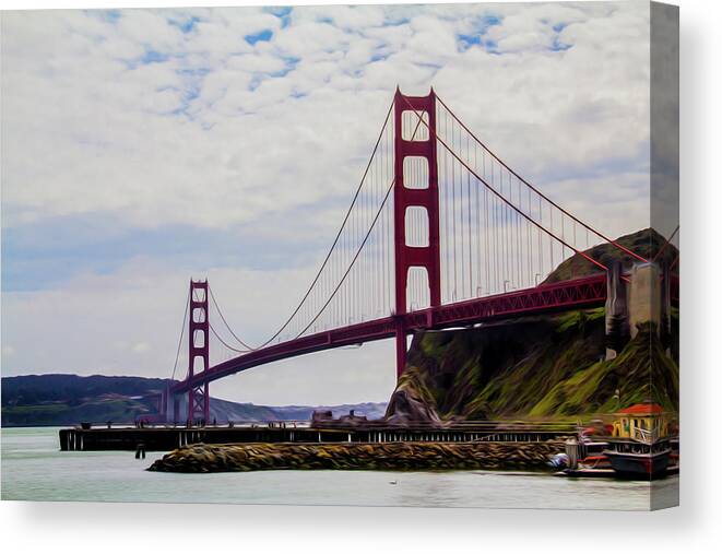 San Francisco Canvas Print featuring the photograph Golden Gate Bridge by Stuart Manning