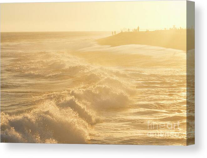 Golden Canvas Print featuring the photograph Golden Hour At The Wedge by Eddie Yerkish