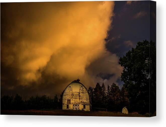 Barn Canvas Print featuring the photograph Golden Hour by Paul Freidlund