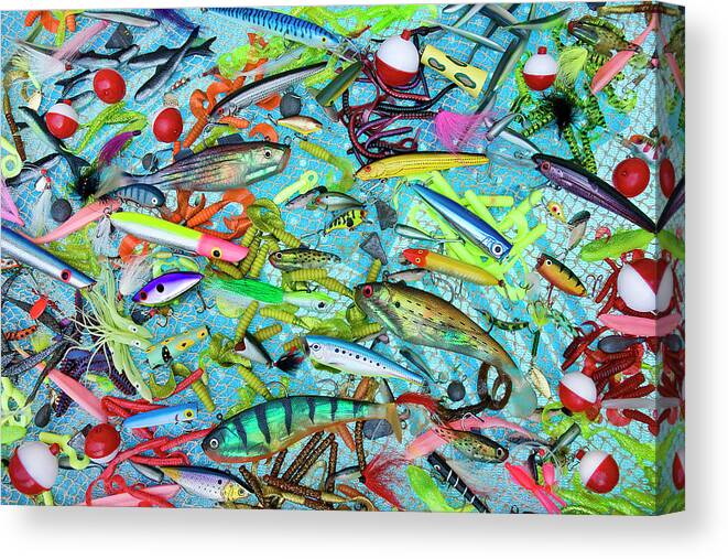 Jigsaw Puzzle Canvas Print featuring the photograph Gone Fishin' by Carole Gordon