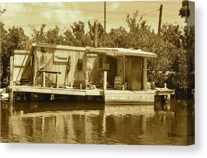Key Largo Canvas Print featuring the photograph Gone Fishing by David Bader
