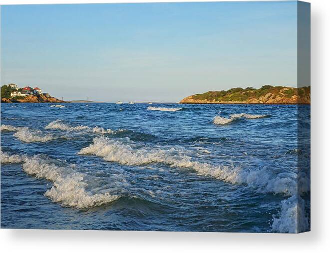 Gloucester Canvas Print featuring the photograph Good Harbor Beach at Sunset Gloucester MA by Toby McGuire