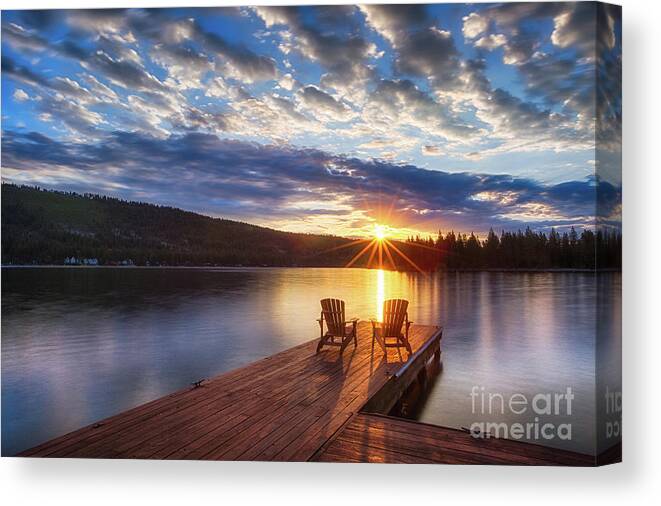 Sierras Canvas Print featuring the photograph Good Morning Sun by Anthony Michael Bonafede