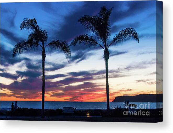 Beach Canvas Print featuring the photograph Good Night Coronado by David Levin