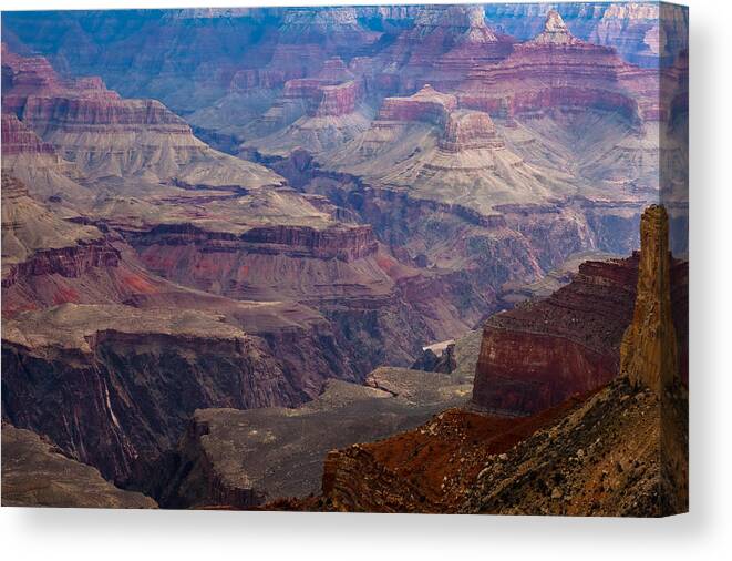 Arizona Canvas Print featuring the photograph Gorges of the Grand Canyon by Ed Gleichman