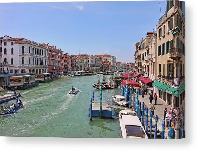 Venice Canvas Print featuring the photograph Grand Canal 9876 by Jack Schultz