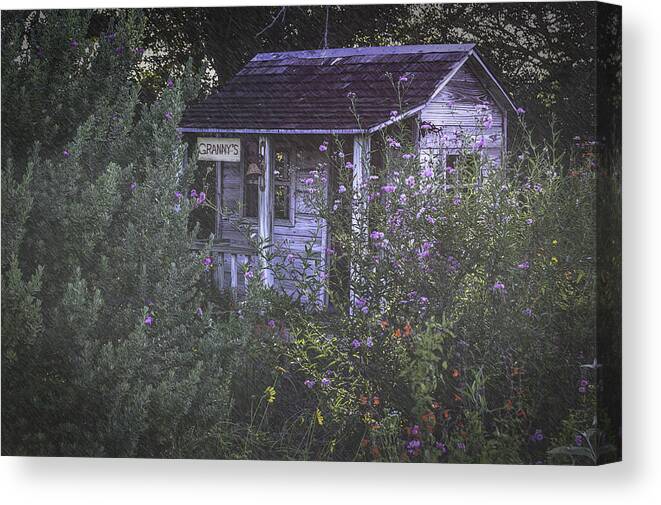 House Canvas Print featuring the photograph Granny's Garden House by Leticia Latocki