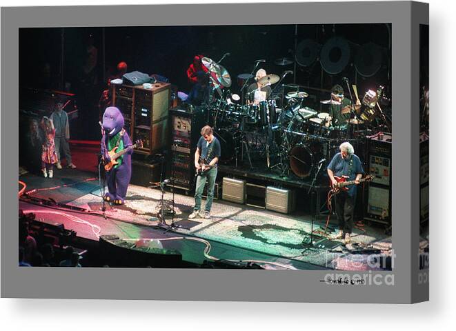 Musicians Canvas Print featuring the photograph Grateful Dead Jammin with Barney by Jonathan Fine