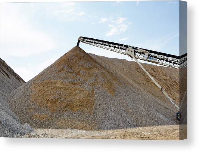 Crush Canvas Print featuring the photograph Gravel Mountain by David Buhler