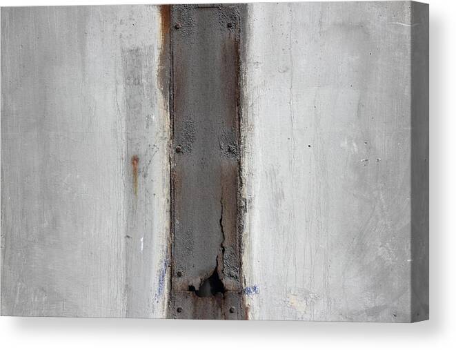 Grey Canvas Print featuring the photograph Grey Stripe Also by Kreddible Trout