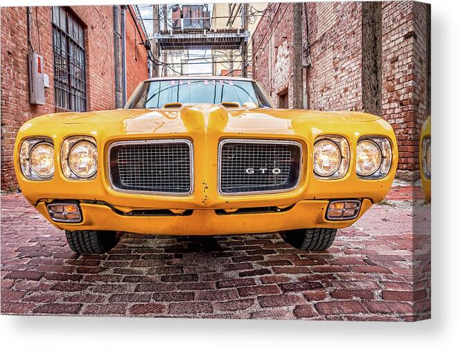 Pontiac Canvas Print featuring the photograph GTO - Pontiac Muscle by Adam Reinhart