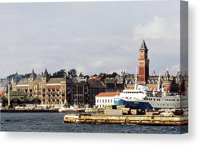 Sweden Canvas Print featuring the photograph Halsingborg 1 by Lee Santa