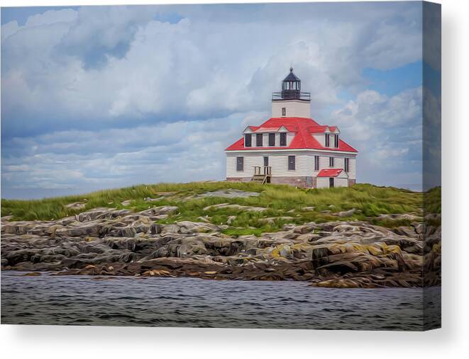 Lighthouse Canvas Print featuring the photograph Happiness in Simple Things by Elvira Pinkhas