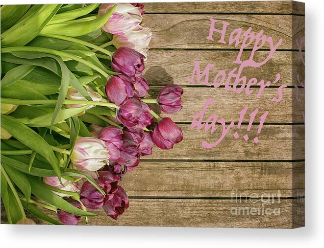 Dutch Canvas Print featuring the photograph Happy mothers day by Patricia Hofmeester