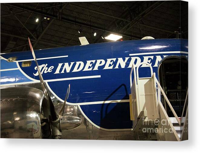 Independence Canvas Print featuring the photograph Harry Truman Air Force One - 2 by David Bearden