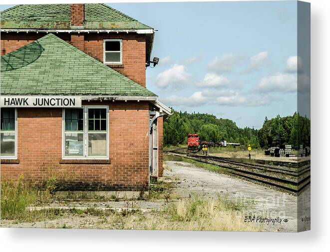 Junction Canvas Print featuring the photograph Hawk Junction by Elaine Berger