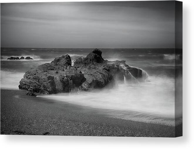 Cambria Canvas Print featuring the photograph He Enters the Sea by Laurie Search