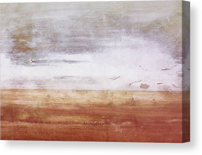 Abstract Canvas Print featuring the mixed media Heartland- Art by Linda Woods by Linda Woods