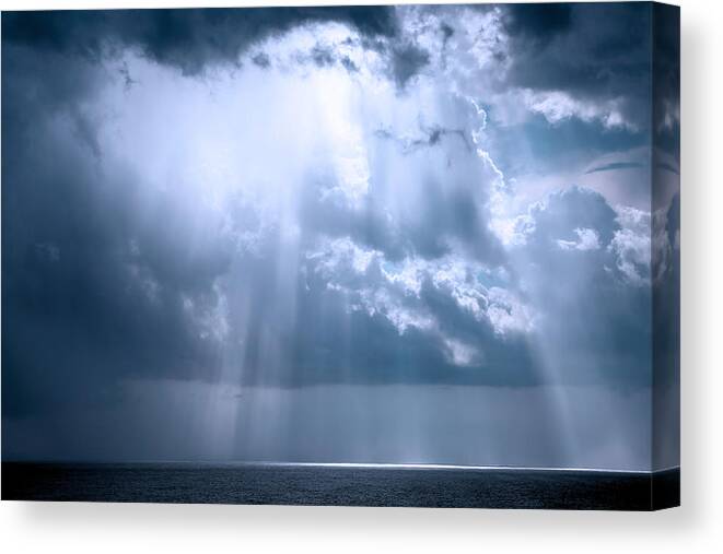 Cloud Canvas Print featuring the photograph Heavenly Glory by Theresa Campbell