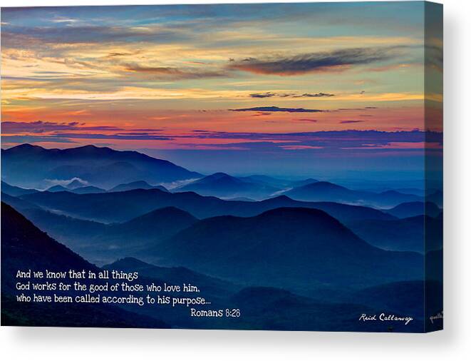Reid Callaway Heavenly View And Faith Canvas Print featuring the photograph Heavenly View Sunrise and Faith by Reid Callaway