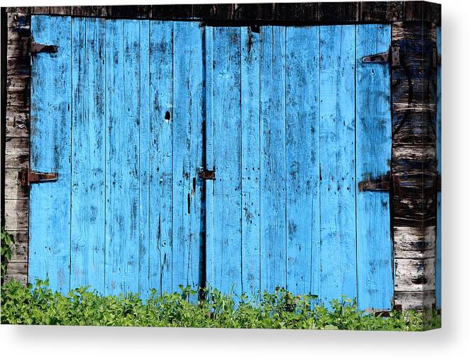 Blue Canvas Print featuring the photograph Heavy Blue In The Aley by Kreddible Trout