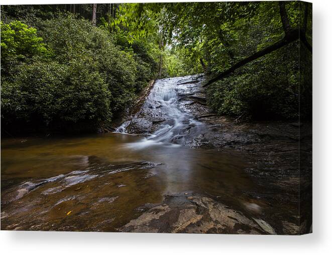 Helton Canvas Print featuring the photograph Helton Creek Falls 2 by Sean Allen