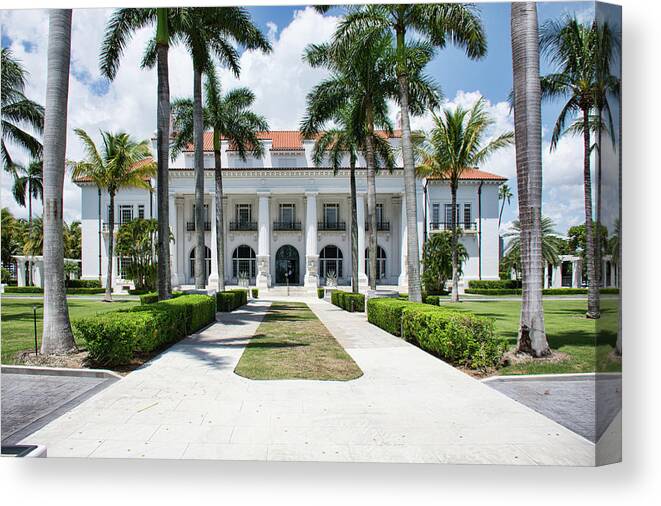 Henry Canvas Print featuring the photograph Henry Morrison Flagler Mansion by John Black
