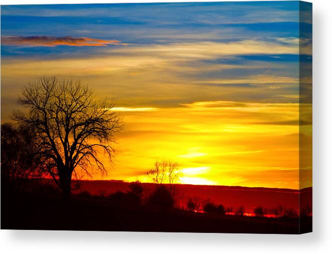  Sunrise Canvas Print featuring the photograph Here Comes The Sun by James BO Insogna
