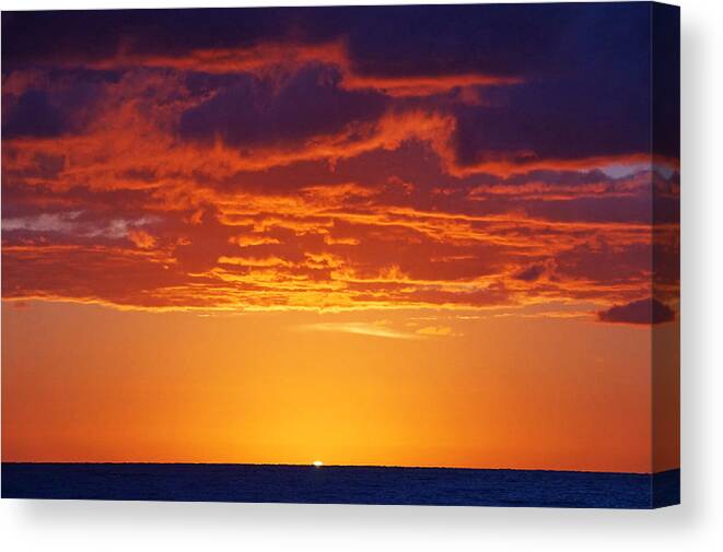 Sunrise Canvas Print featuring the photograph Here Comes The Sun by Lawrence S Richardson Jr