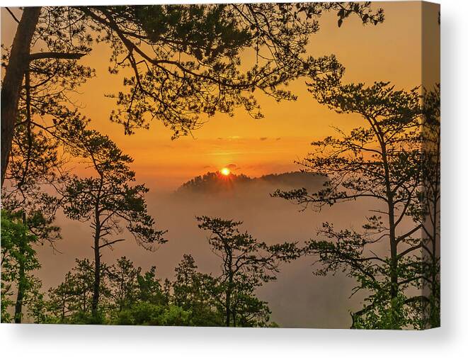 Ridges Canvas Print featuring the photograph Here comes the sun... by Ulrich Burkhalter