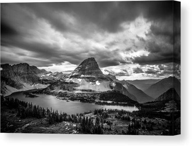 Glacier National Park Canvas Print featuring the photograph Hidden Lake by Adam Mateo Fierro