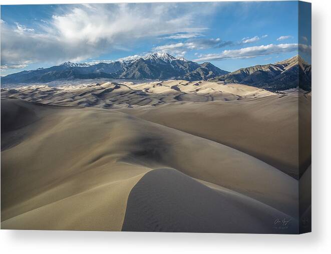 High Dune Canvas Print featuring the photograph High Dune - Great Sand Dunes National Park by Aaron Spong