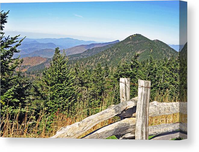 Mount Mitchell Canvas Print featuring the photograph Highest Peak by Lydia Holly