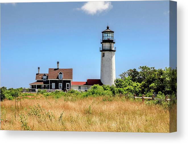 Architecture Canvas Print featuring the photograph Highland Light - Cape Cod by Peter Ciro