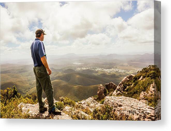 Tasmania Canvas Print featuring the photograph Hiking Australia by Jorgo Photography
