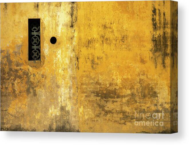 Vietnam Canvas Print featuring the photograph Hoi An Tan Ky Wall 09 by Rick Piper Photography