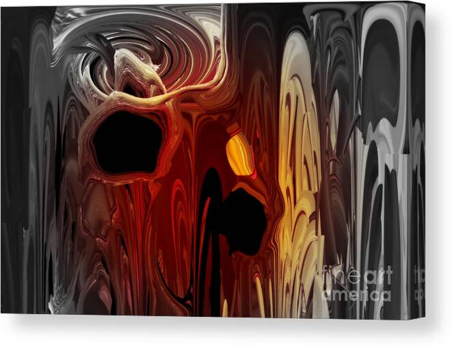 Abstract Canvas Print featuring the photograph Holes in my Soul by Rick Rauzi