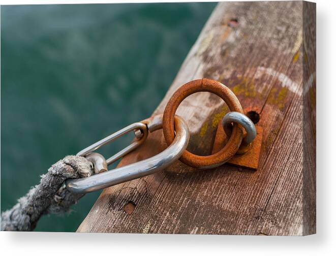 Carabiner Canvas Print featuring the photograph Hooked by Marcus Karlsson Sall