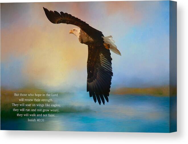 Hope In The Lord Canvas Print featuring the photograph Hope in the Lord by Lynn Hopwood