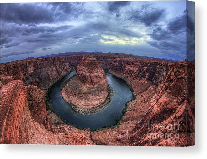 Horseshoe Canvas Print featuring the photograph Horseshoe Bend by Spencer Baugh