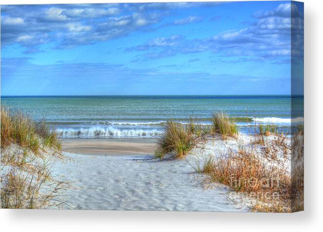 Beach Canvas Print featuring the photograph Huntington Beach South Carolina by Kathy Baccari